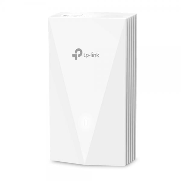 TP-Link - EAP655-Wall - AX3000 Wall-Plate Dual-Band Wi-Fi 6 Access Point, Uplink: 1 Gigabit RJ45 Port- Downlink: 3 Gigabit RJ45 Port, 574Mbps at 2.4 GHz + 2402 Mbps at 5 GHz, Compatible w [EAP655-Wall]