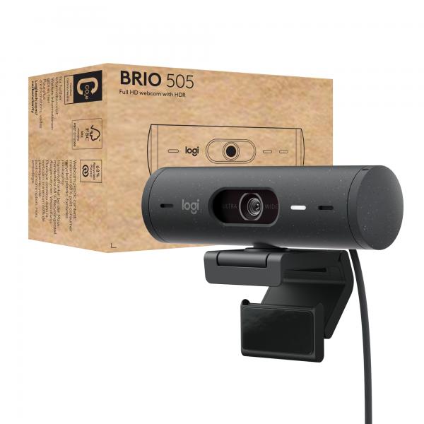 Logitech Brio 505 webcam 4 MP 1920 x 1080 Pixel USB Nero [960-001459]