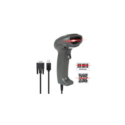 Hamlet HBCS2D100US barcode scanner Portable 1D/2D CMOS barcode reader Gray [HBCS2D100US] 