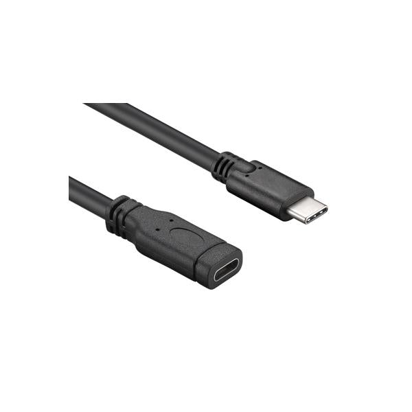 Hamlet XCUC-UC-MF10 cable USB 1 m USB 3.2 Gen 1 (3.1 Gen 1) USB C Negro [XCUC-UC-MF10] 