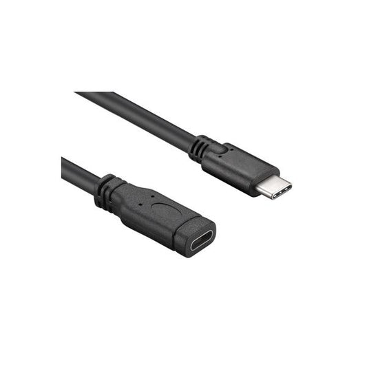 Hamlet XCUC-UC-MF10 USB cable 1 m USB 3.2 Gen 1 (3.1 Gen 1) USB C Black [XCUC-UC-MF10] 