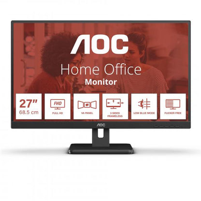 AOC 27E3UM/BK Monitor para PC 68,6 cm (27") 1920 x 1080 Pixeles Full HD Negro [27E3UM]