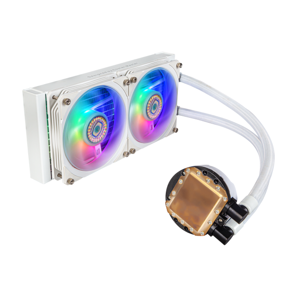 COOLER MASTER DISSIPATORE MASTERLIQUID PL240 FLUX WHITE EDITION ARGB LIQUID COOLER DISSIPATORE [MLY-D24M-A23PZ-RW]