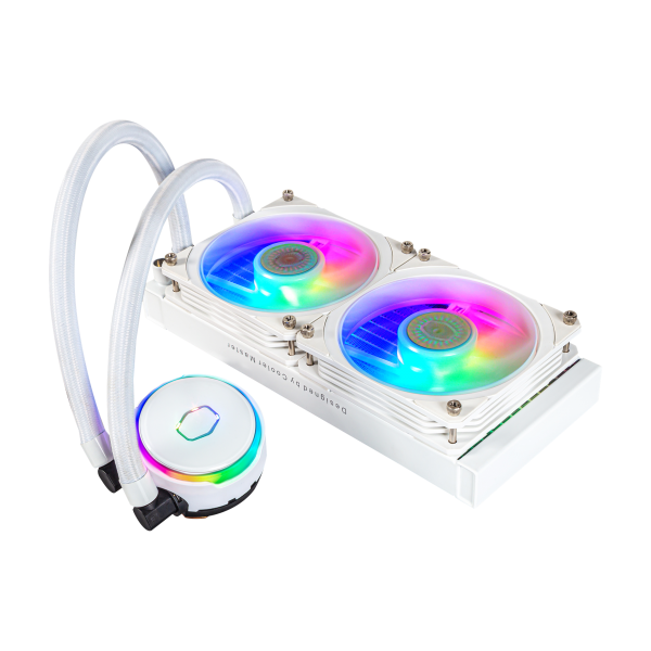 COOLER MASTER DISSIPATORE MASTERLIQUID PL240 FLUX WHITE EDITION ARGB LIQUID COOLER DISSIPATORE [MLY-D24M-A23PZ-RW]