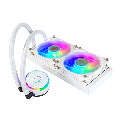 COOLER MASTER DISSIPATORE MASTERLIQUID PL240 FLUX WHITE EDITION ARGB LIQUID COOLER DISSIPATORE [MLY-D24M-A23PZ-RW]