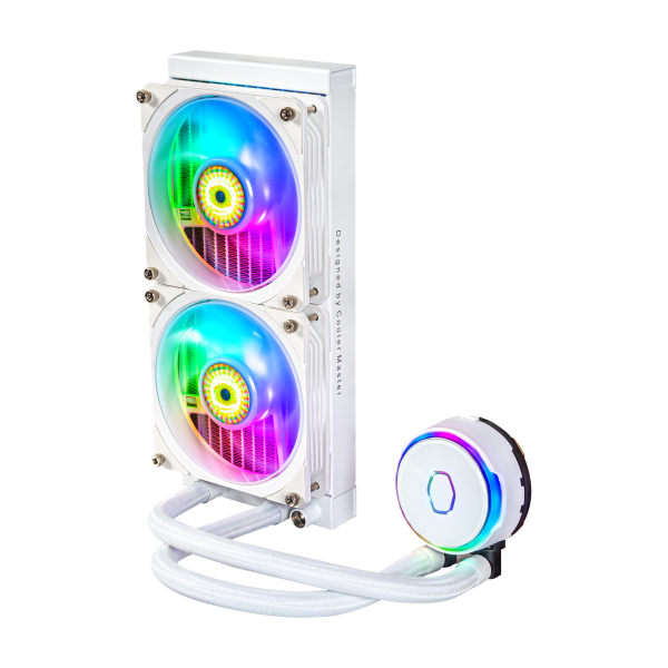 COOLER MASTER DISSIPATORE MASTERLIQUID PL240 FLUX WHITE EDITION ARGB LIQUID COOLER DISSIPATORE [MLY-D24M-A23PZ-RW]