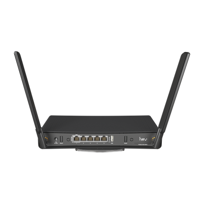 MikroTik, hAP ax? with 4-core 1.8 GHz CPU, 1GB RAM, 4 x Gbit LAN, 1 x 2.5 Gbit LAN (supports PoE-in/out), two wireless interfaces (built-in 2.4 GHz 802.11b/g/n/ax dual-chain, built-in 5 GHz [C53UiG+5HPaxD2HPaxD]