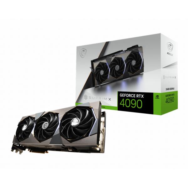 MSI SUPRIM GeForce RTX 4090 X 24G NVIDIA 24 GB GDDR6X [RTX4090SUPRIMX24G] 