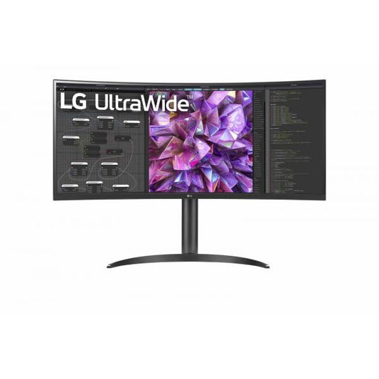 Lg WQ75C - 34 inch - Curved - Quad HD IPS LED Monitor - 3440x1440 - HAS / USB-C [34WQ75C-B]