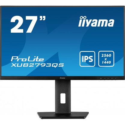 Iiyama ProLite 27 inch - Quad HD IPS LED Monitor - 2560x1440 - Pivot / HAS [XUB2793QS-B1]