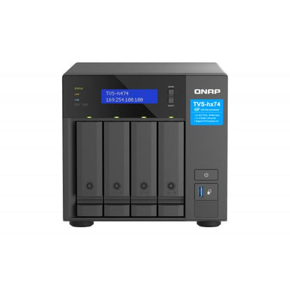 QNAP TVS-H474 NAS Tower Collegamento ethernet LAN Nero G7400 [TVS-H474-PT-8G]