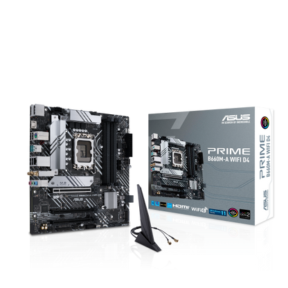 ASUS MB B660, PRIME B660M-A WIFI D4, LGA 1700, DDR4, ALDER LAKE [PRIME B660M-A WIF D4] 