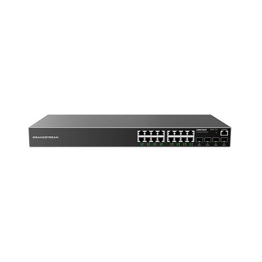 Grandstream GWN7802P - switch L2+ 16 porte PoE 240W + 4 sfp. Utilizzabile con il controller GWN sia in Cloud che on premise GWN7802P [GWN7802P]