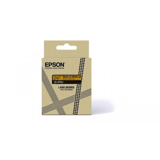 Epson C53S672076 Label Tape Black on Yellow [C53S672076] 