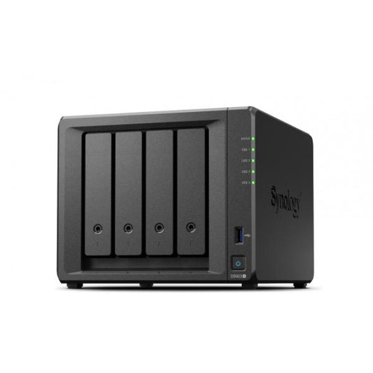 SYNOLOGY NAS TOWER 4BAY 2.5"/3.5" SSD/HDD SATA, 2xSSD NVME M.2 2280, AMD Ryzen R1600 de doble núcleo 3.10 [DS923+] 