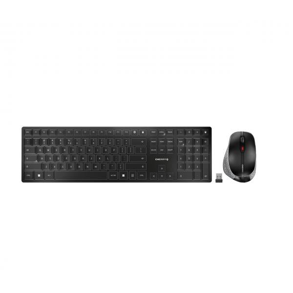 Cherry DW 9500 SLIM - Desktop set - Wireless - QWERTY - Black [JD-9500EU-2]