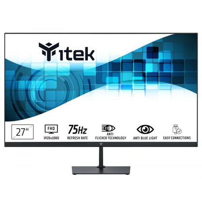 MONITOR ITEK GWF 27 PLANO FHD SLIM SIN MARCO HDMI VGA [ITMF27V075FHD]