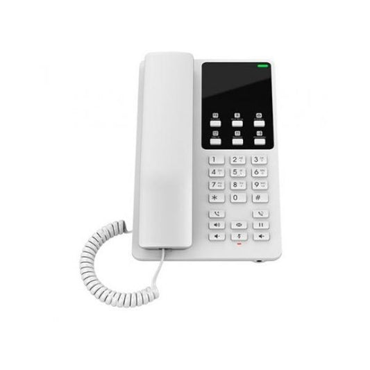 Grandstream GHP620W - Teléfono IP de sobremesa para hotel, Blanco, 2 cuentas SIP, gestión remota vía GDMS GHP620W [GHP620W] 