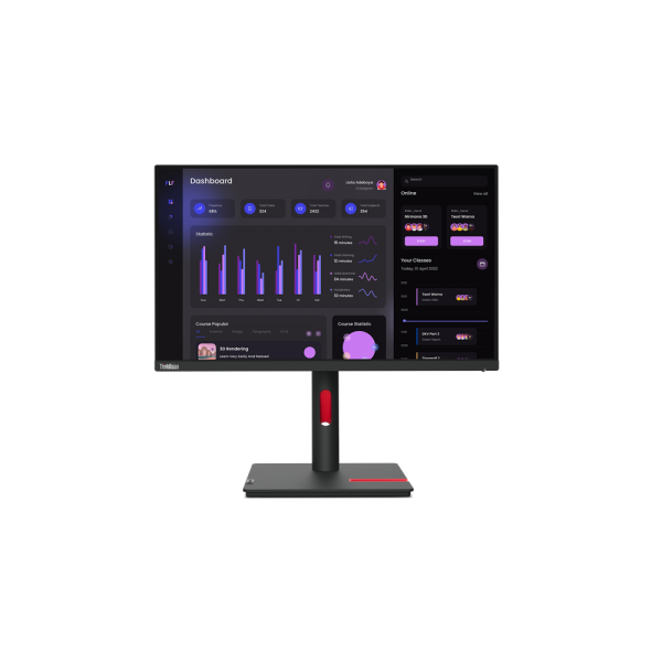 Lenovo ThinkVision T24i-30 - 24 inch - Full HD IPS LED Monitor - 1920x1080 - Pivot / HAS [63CFMATXEU]