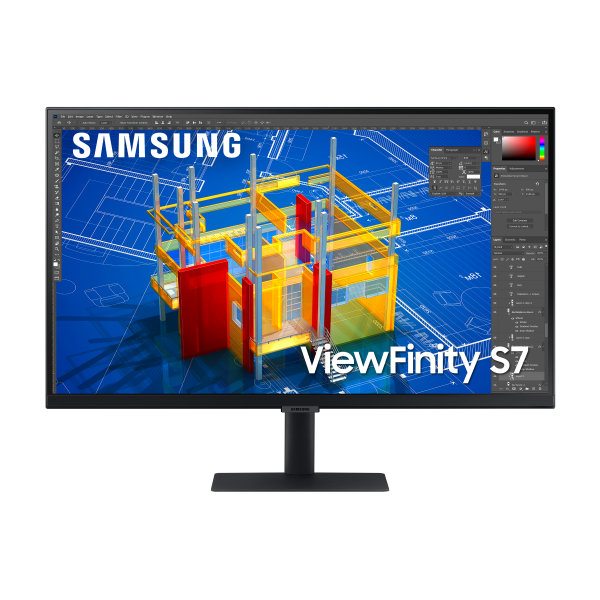 Samsung Monitor HRM ViewFinity S7 - S70A da 27" UHD Flat [LS27A700NWPXEN]