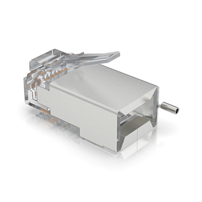 Ubiquiti- RJ45 Male connector with shielding - Surge Protection Connector SHD -Renamed from TC-CON - pacco da 100 UISP-Connector-SHD [UISP-Connector-SHD]