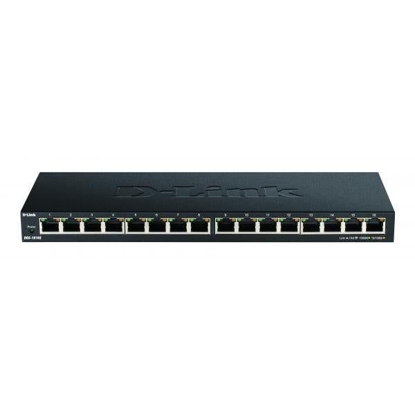 D-LINK SWITCH 16 PORTE GIGABIT UNMANAGED [DGS-1016S]