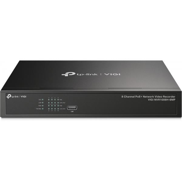 TP-Link VIGI NVR1008H-8MP Grabador de Vídeo en Red (NVR) Negro [VIGINVR1008H-8MP] 