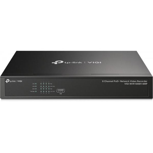 TP-Link VIGI NVR1008H-8MP Videoregistratore di rete (NVR) Nero [VIGINVR1008H-8MP]