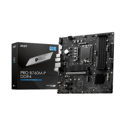 MSI MB B760, PRO B760M-P DDR4, LGA 1700, 4DDR4, 1PCI-Ex16, 2PCI-Ex1, 2M.2, 4SATA3, MATX [PRO B760M-P DDR4]