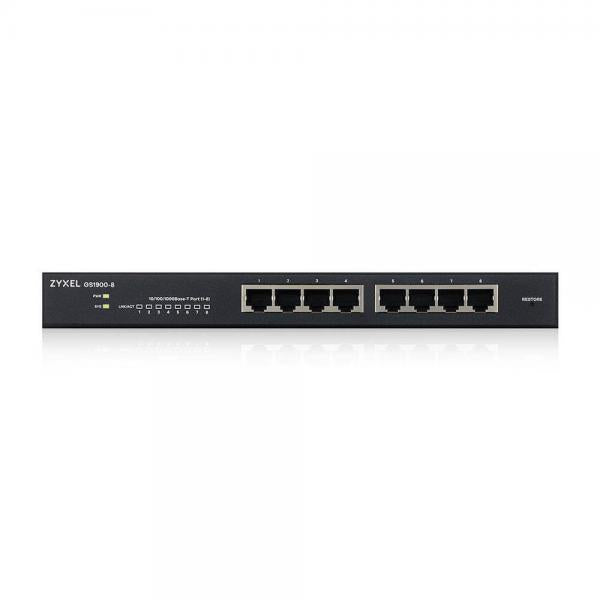 Zyxel GS1900-8 Gestito L2 Gigabit Ethernet (10/100/1000) Nero [GS1900-8-EU0102F]