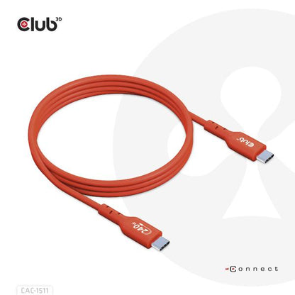 CLUB 3D CAVO USB2 TYPE-C BI-DIRECTIONAL USB-IF CERTIFIED CABLE DATA 480MB PD 240W(48V/5A) EPR M/M 1M [CAC-1511]