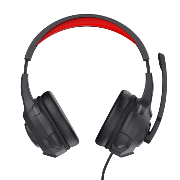 Trust 24785 headphones and earphones Wired Earphones Over-the-ear Gaming Black, Red [24785]