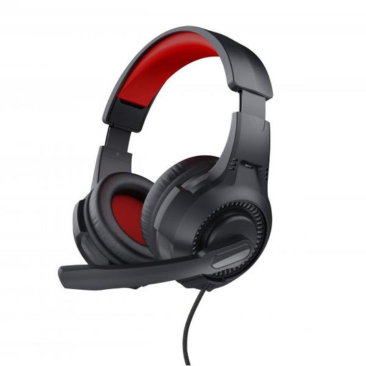 Trust 24785 headphones and earphones Wired Earphones Over-the-ear Gaming Black, Red [24785]
