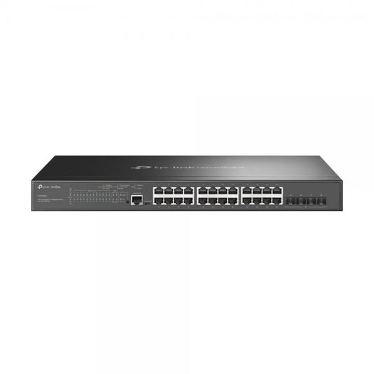 TP-Link Omada SG3428MP switch di rete Gestito L2+ Gigabit Ethernet (10/100/1000) Supporto Power over Ethernet (PoE) 1U Nero [SG3428MP]