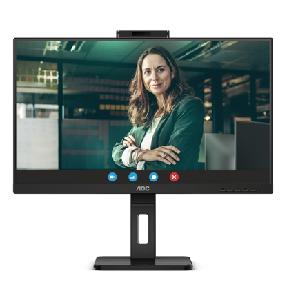 MONITOR AOC 23.8 LED IPS FHD 16:9 4MS 300 CDM, WEBCAM, PIVOT, DP/HDMI, MULTIMEDIA [24P3QW]