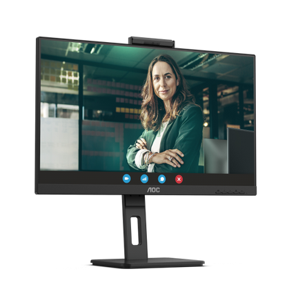 MONITOR AOC 23.8 LED IPS FHD 16:9 4MS 300 CDM, WEBCAM, PIVOT, DP/HDMI, MULTIMEDIA [24P3QW]