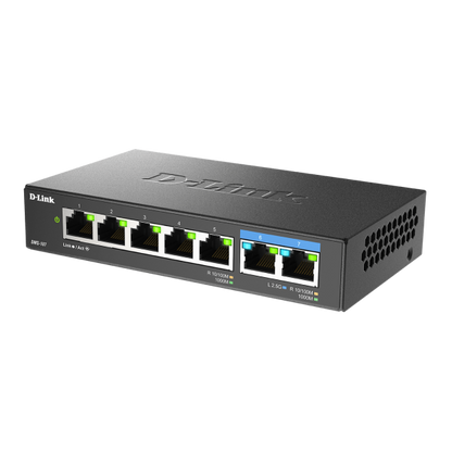 D-LINK SWITCH MULTI-GIGABIT 7 PORTE NON GESTITO [DMS-107]