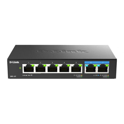 D-LINK SWITCH MULTI-GIGABIT 7 PORTE NON GESTITO [DMS-107]