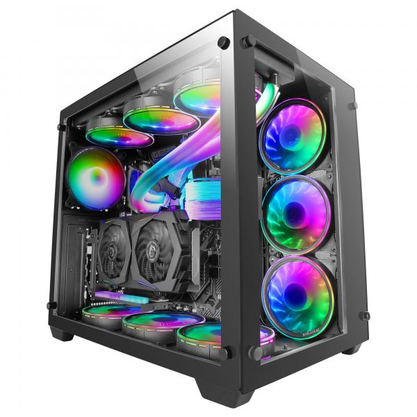 MARSGAMING CASE XXL E-ATX MCV3 PREMIUM CUSTOM 2*TG BLACK [MCV3]