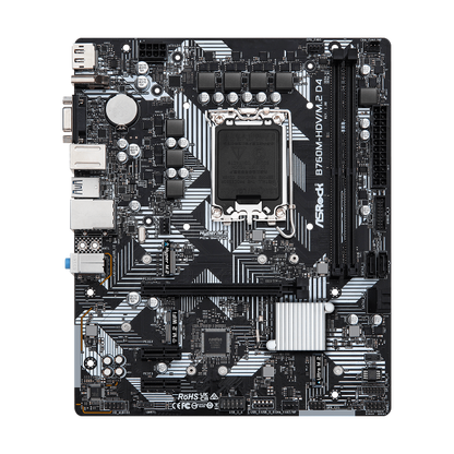 ASROCK MB B760, B760M-HDV/M.2 D4, LGA1700, 2 DDR4 , mATX [B760M-HDV/M.2 D4]