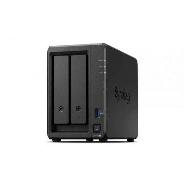 SYNOLOGY NAS TOWER 2BAY x2 2.5"/3.5" HDD SATA, 2xSSD NVME M.2 2280, AMD Ryzen R1600 dual-core, 2 GB [DS723+]