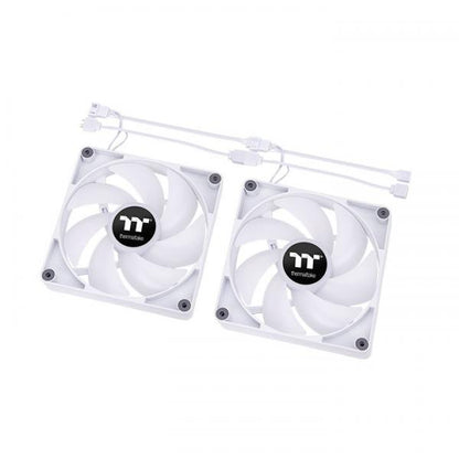 Thermaltake TT CT140 ARGB Sync PC Computer Case Fan White 2 pcs [CL-F154-PL14SW-A] 