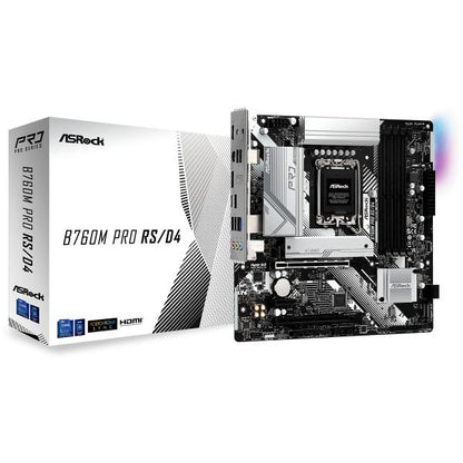 ASROCK MB B760, B760M Pro RS/D4, LGA1700, 4 DDR4 , mATX [B760M PRO RS/D4]