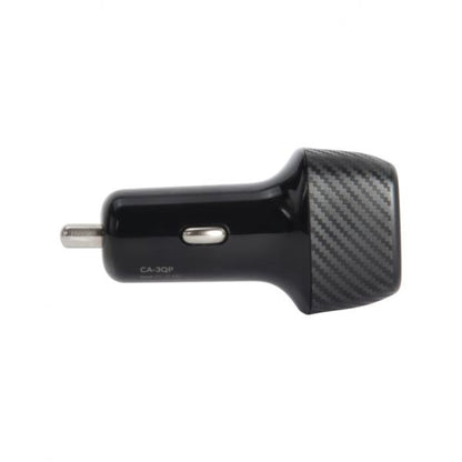 Vultech Caricatore Da auto doppia uscita USB Quick Charge 3.0 (18W) + Type-C (27W) Power Delivery 45W [CA-3QP]