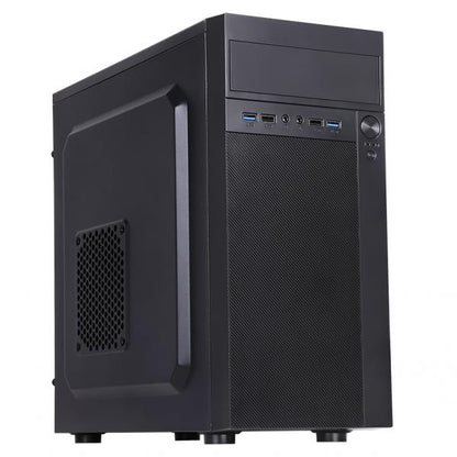 ITEK CASE THEON - MID TOWER, MATX, PSU 500W, 2XUSB3, FULL BLACK [ITOCMPTO]