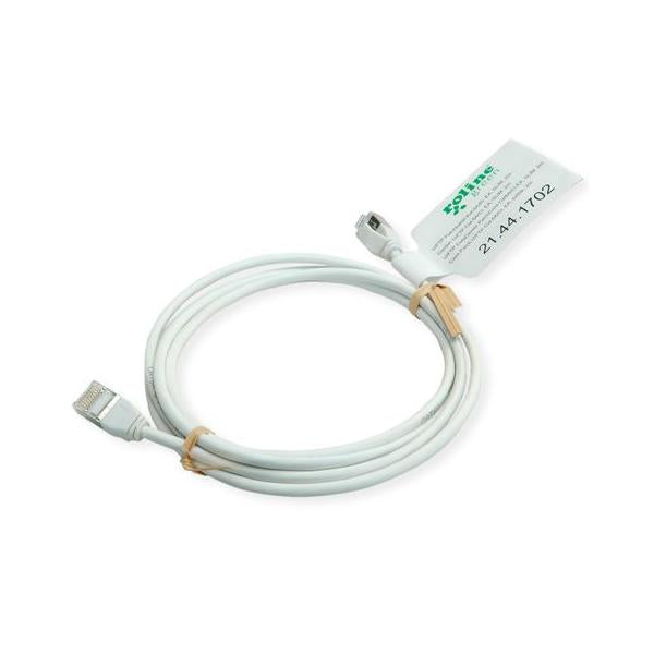 ROLINE GREEN U/FTP DATACENTER PATCHCORD CAT.6A/CLASS EA, LSOH/TPE, SLIM, GREY, 0.3M [21.44.3301]