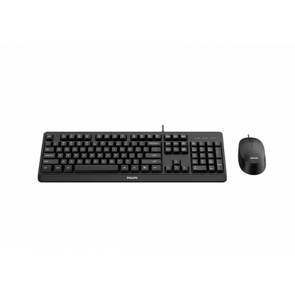 Philips 2000 series SPT6207BL/34 tastiera Mouse incluso USB QWERTY Inglese Nero [SPT6207BL/34]