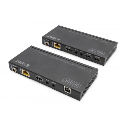 Digitus 4K KVM Extender Set - HDBaseT - 150 m - 60Hz - USB 2.0 - PoC -IR Black [DS-55526]