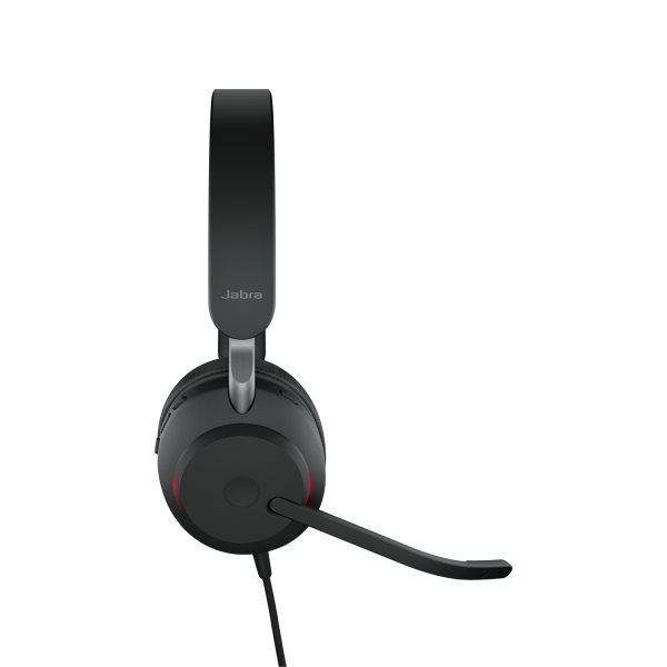 Jabra Evolve2 40 SE UC Stereo Wired Headset - USB-A - Black [24189-989-999]