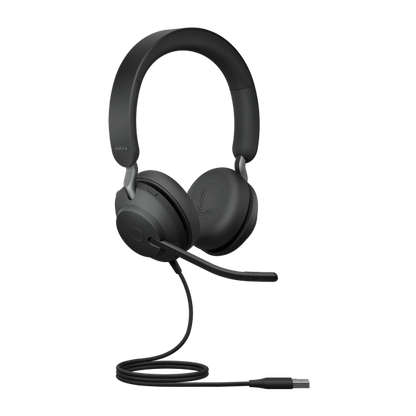 Jabra Evolve2 40 SE UC Stereo Wired Headset - USB-A - Black [24189-989-999]